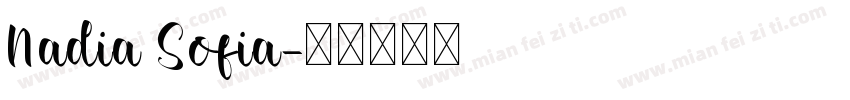 Nadia Sofia字体转换
